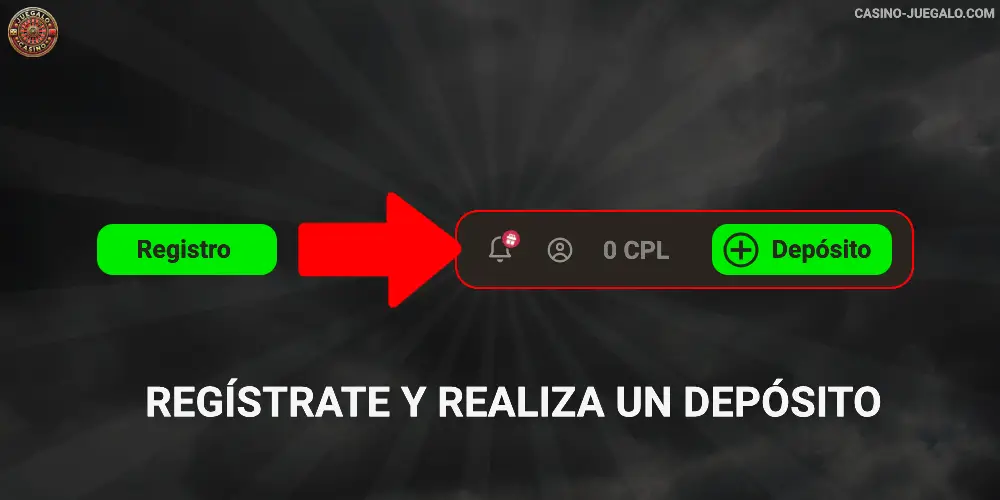 Paso 2 - Regístrate y realiza un depósito