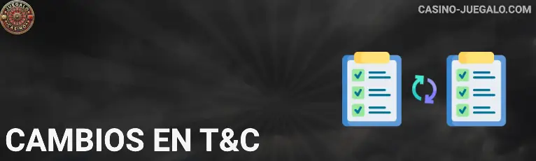 Cambios en T&C Juegalo