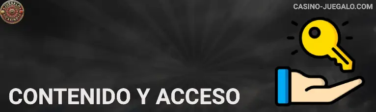 Contenido y acceso Juegalo