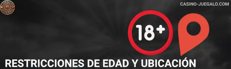 Restricciones de edad y ubicación Juegalo